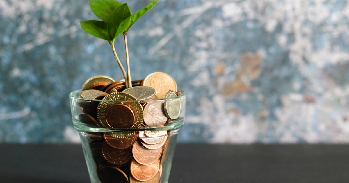 Tirelire et pièces de monnaie illustrant le cumul d’économies